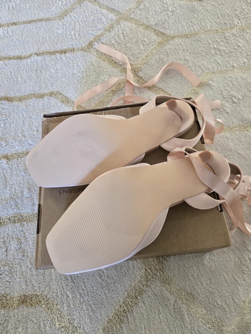 Elegant Pink Ballerina Style Satin High-Heel Slingbacks with Ankle Ties - Picture 7 of 8